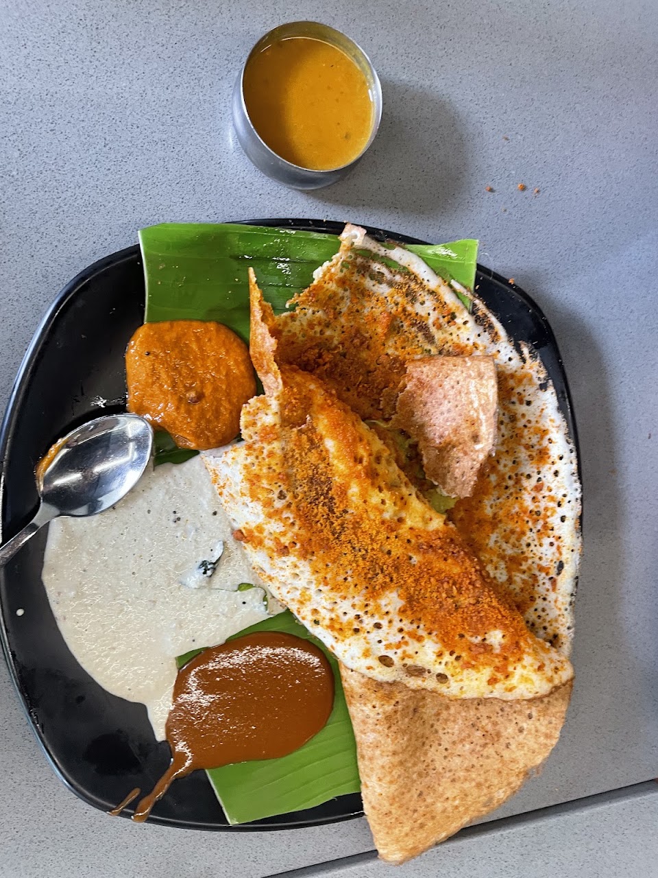 Ghee Podi Masala Dosa at Babai Tiffins, HSR Layout