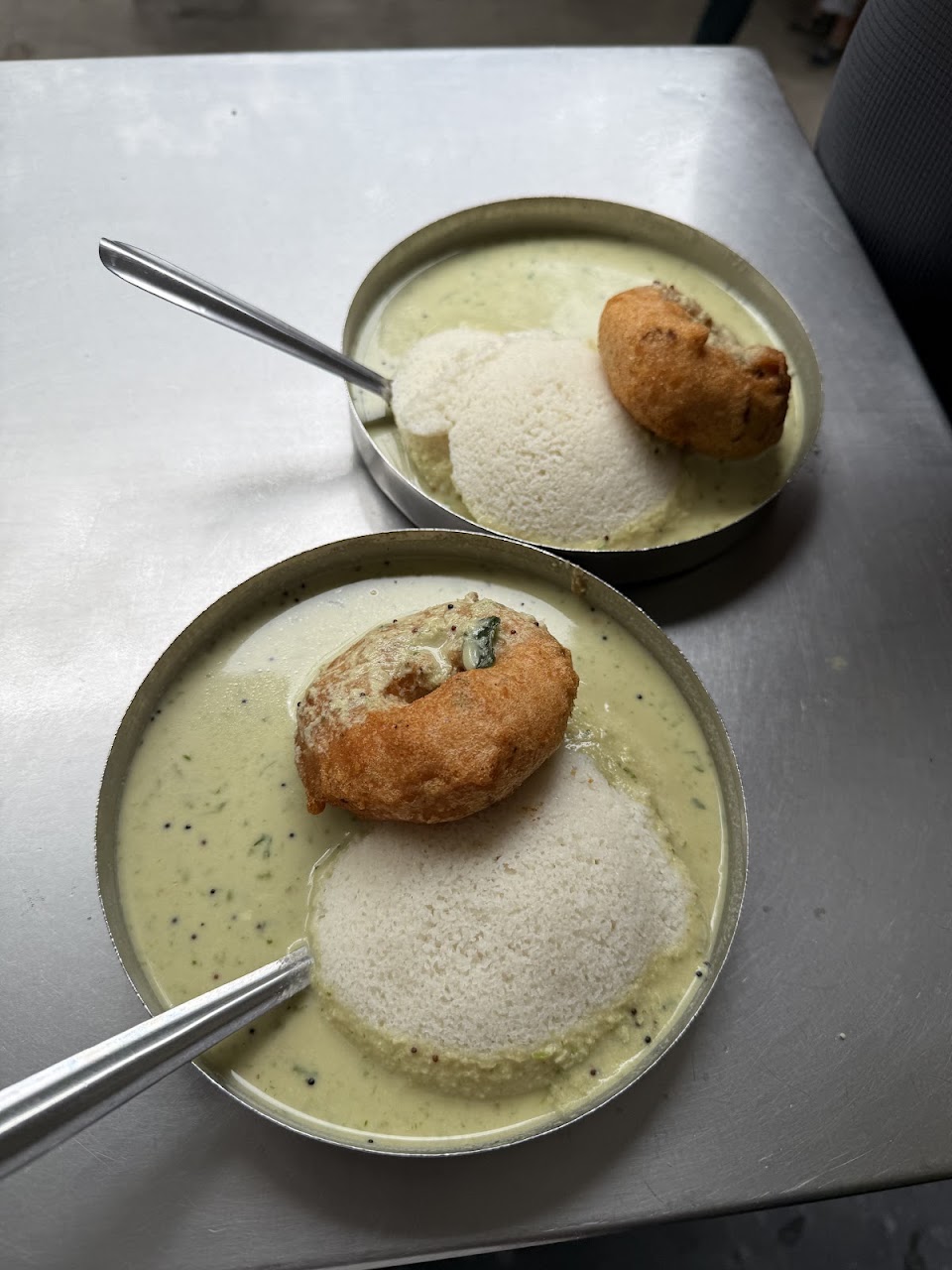 Idli with Extra Butter at Brahmin Tiffins & Coffee