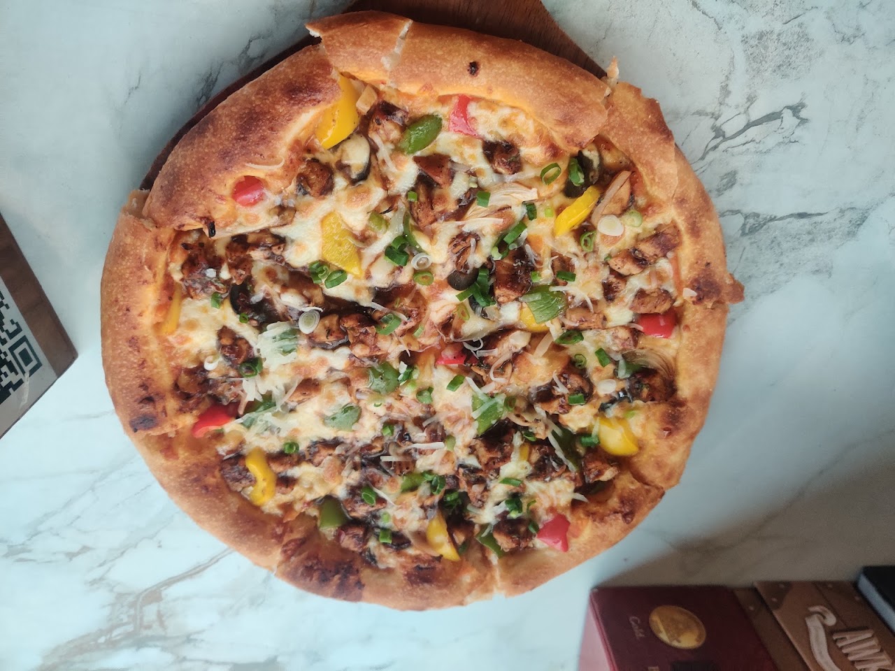 Italian Margherita Pizza at Café du L'Amour (Cafe of Love)