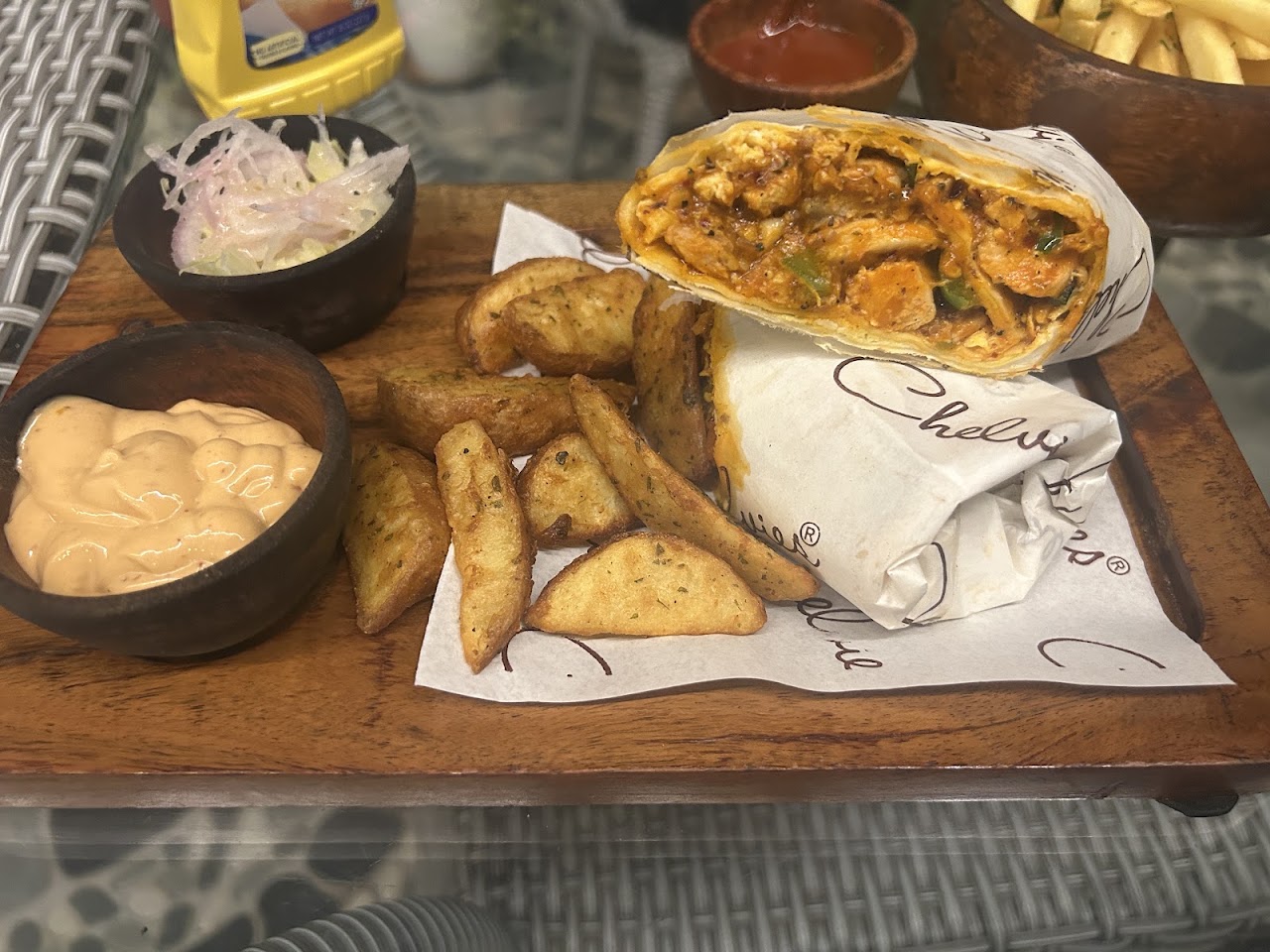 Calzone at Chelvies Coffee Roastery