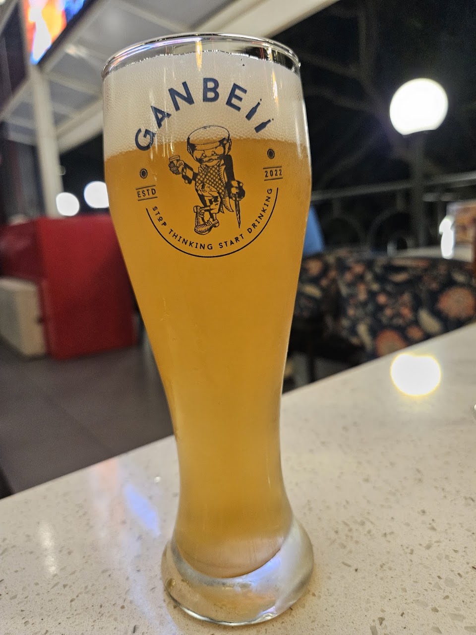 Blueberry Beer at Ganbeii Microbrewery