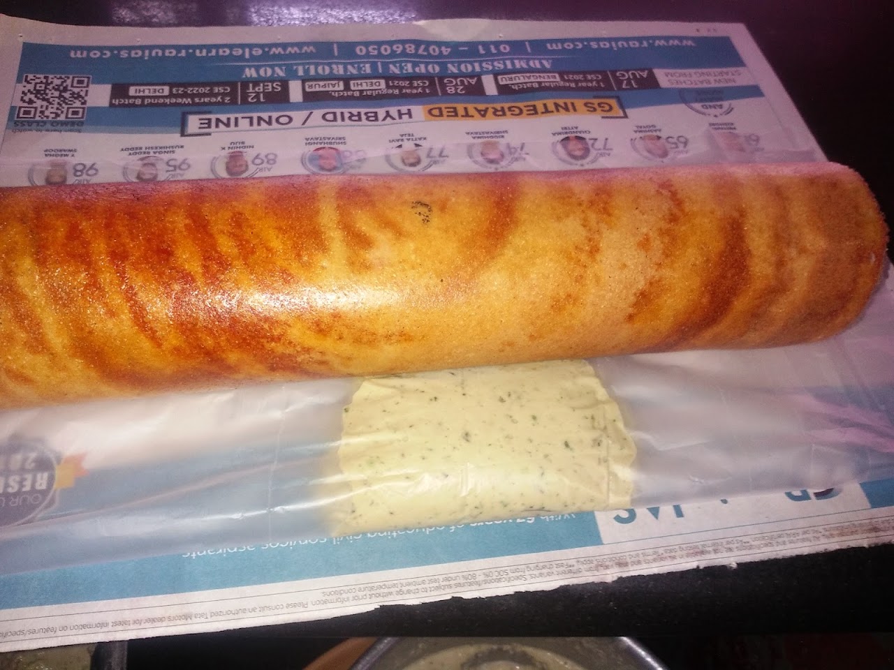 Masala Dosa at Manjunatha darshini