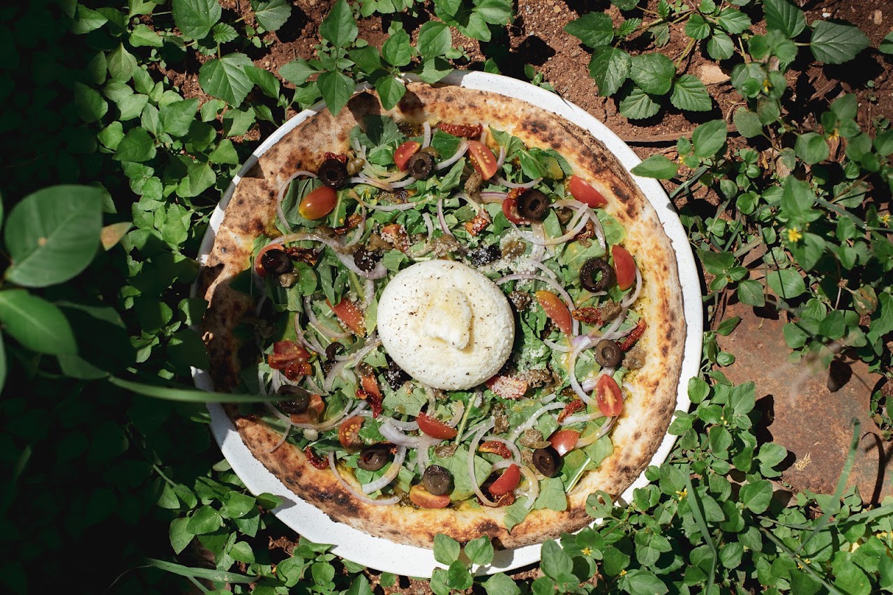 Burrata Rocket Salad at Pizza 4P's Indiranagar