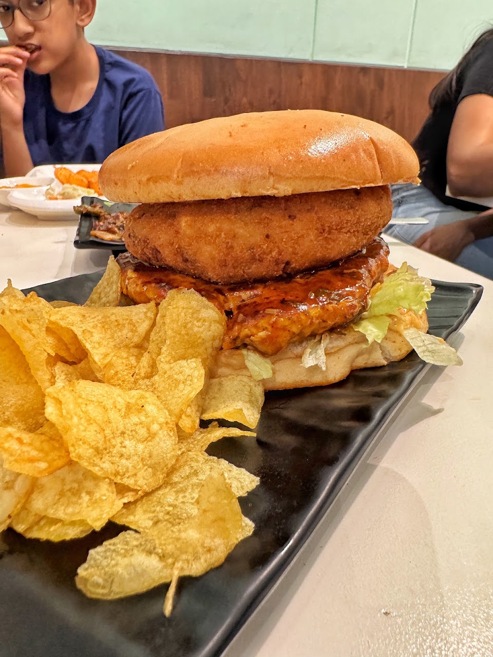 Double Cheese Mushroom Burger at Truffles - Indiranagar